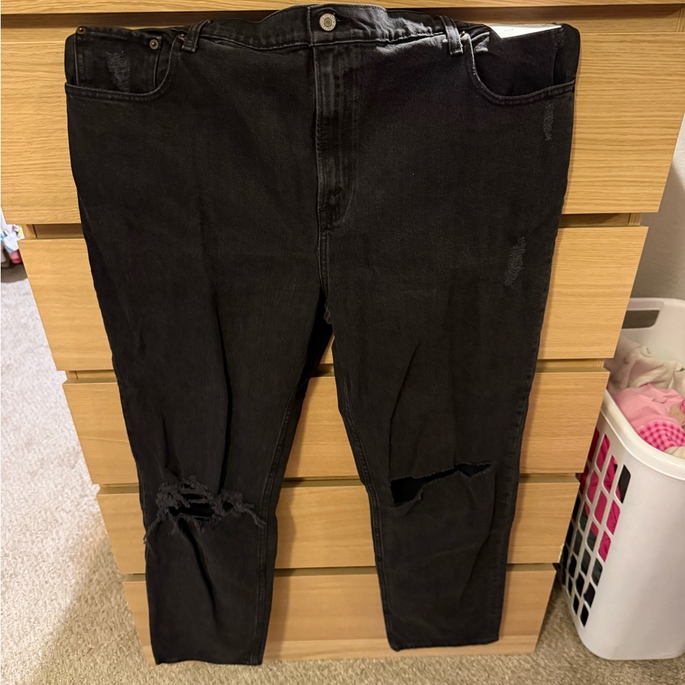 NWT Abercrombie the 90s straight ultra high rise
